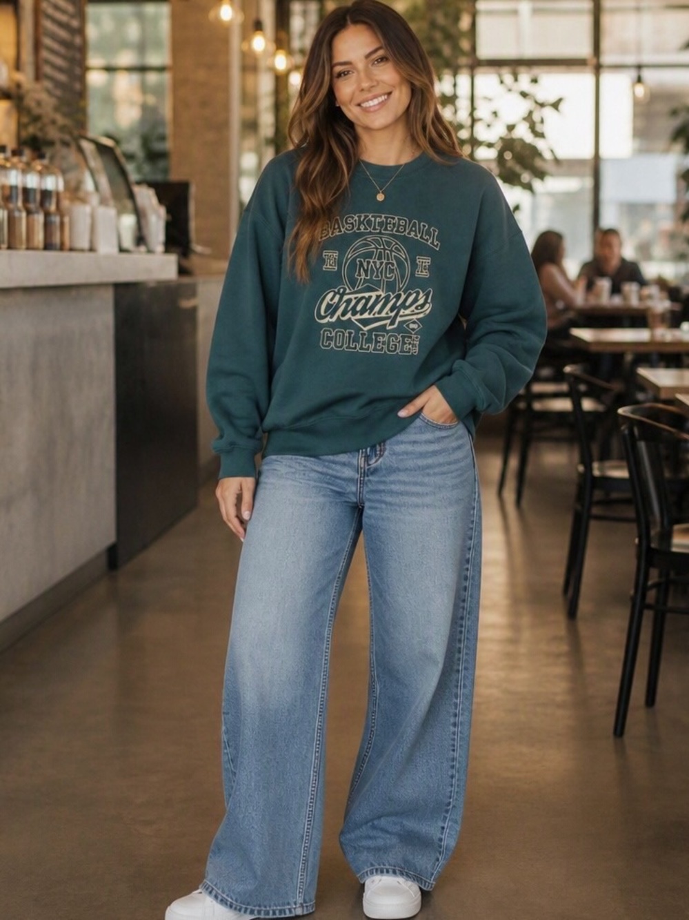 URBAN OUTFITTERS NYC Basketball Champs Sweatshirt L/XL NWT